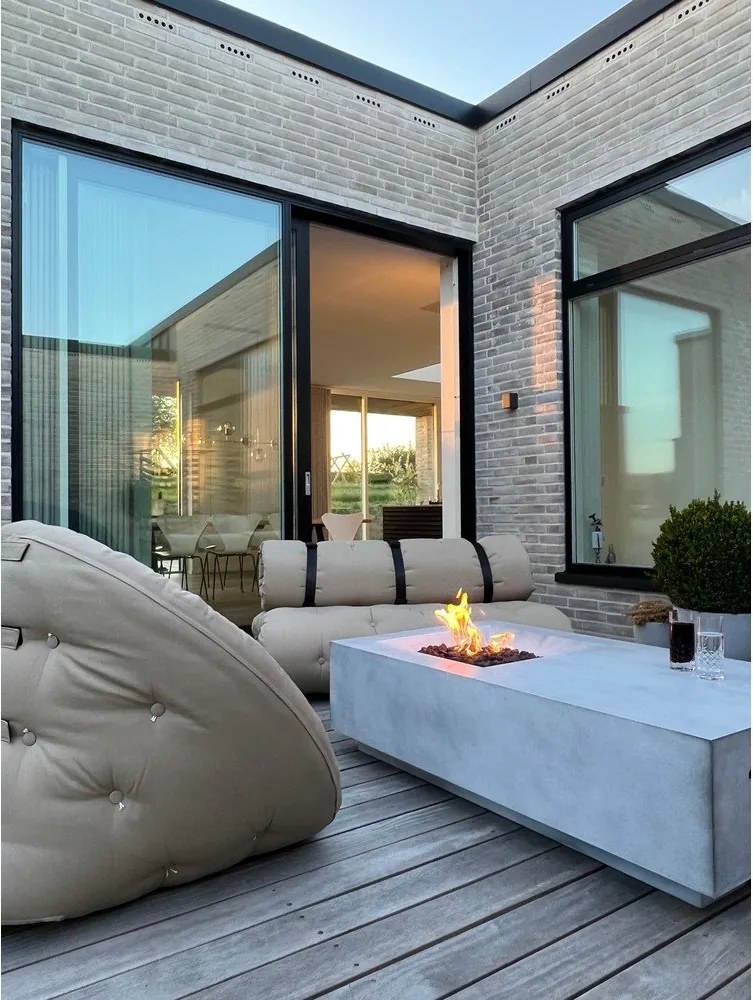 Biały fotel rozkładany odpowiedni na zewnątrz Karup Design OUT™ Nido White