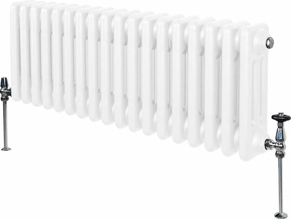 Tradycyjny grzejnik 3-kolumnowy - 300 x 832 mm - biały