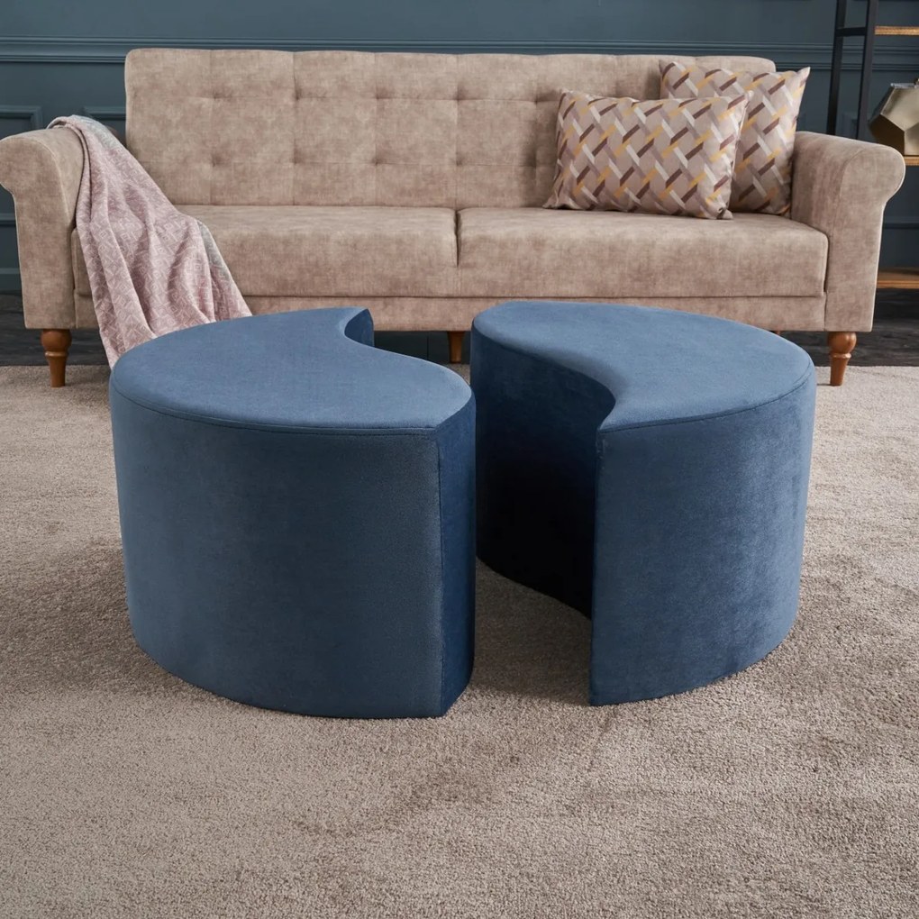 Taboret Alis Pouf Blue