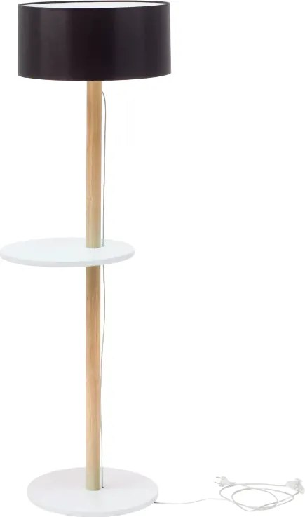 Lampa stojąca Ufo biała, czarny