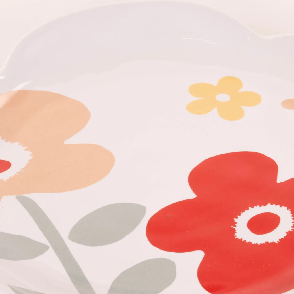 Talerz kwiat CRYSANTO, ceramiczny, Ø 21 cm