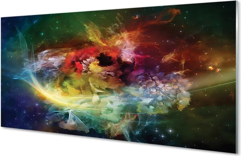 Panel Szklany Fluidyczna Abstrakcja Form