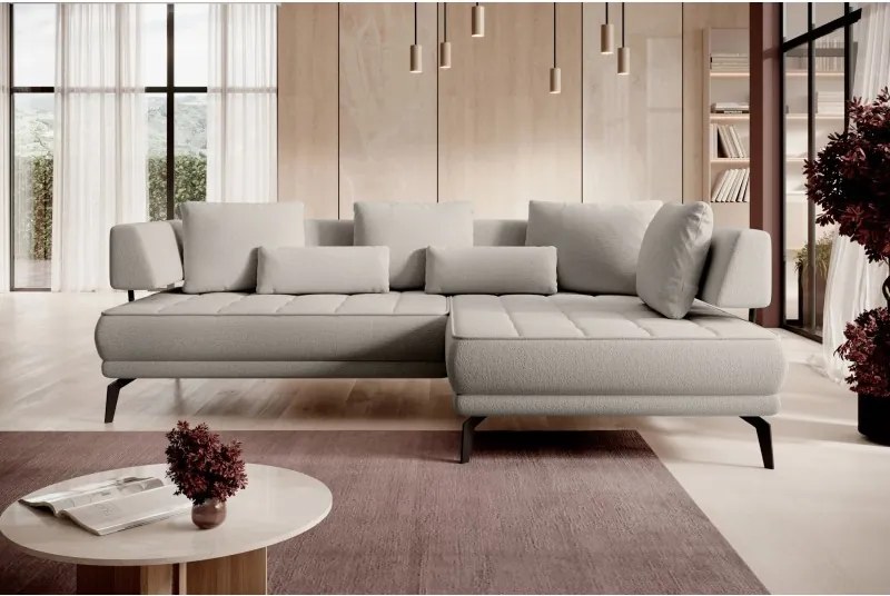 Narożnik GIOTTO L Prawostronnyelektryczna regulacja siedziska tkanina PERFECT HARMONY 04 WERSAL