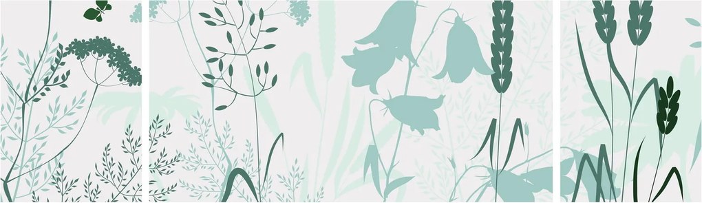 Obraz - Wektor łąki (170x50 cm)