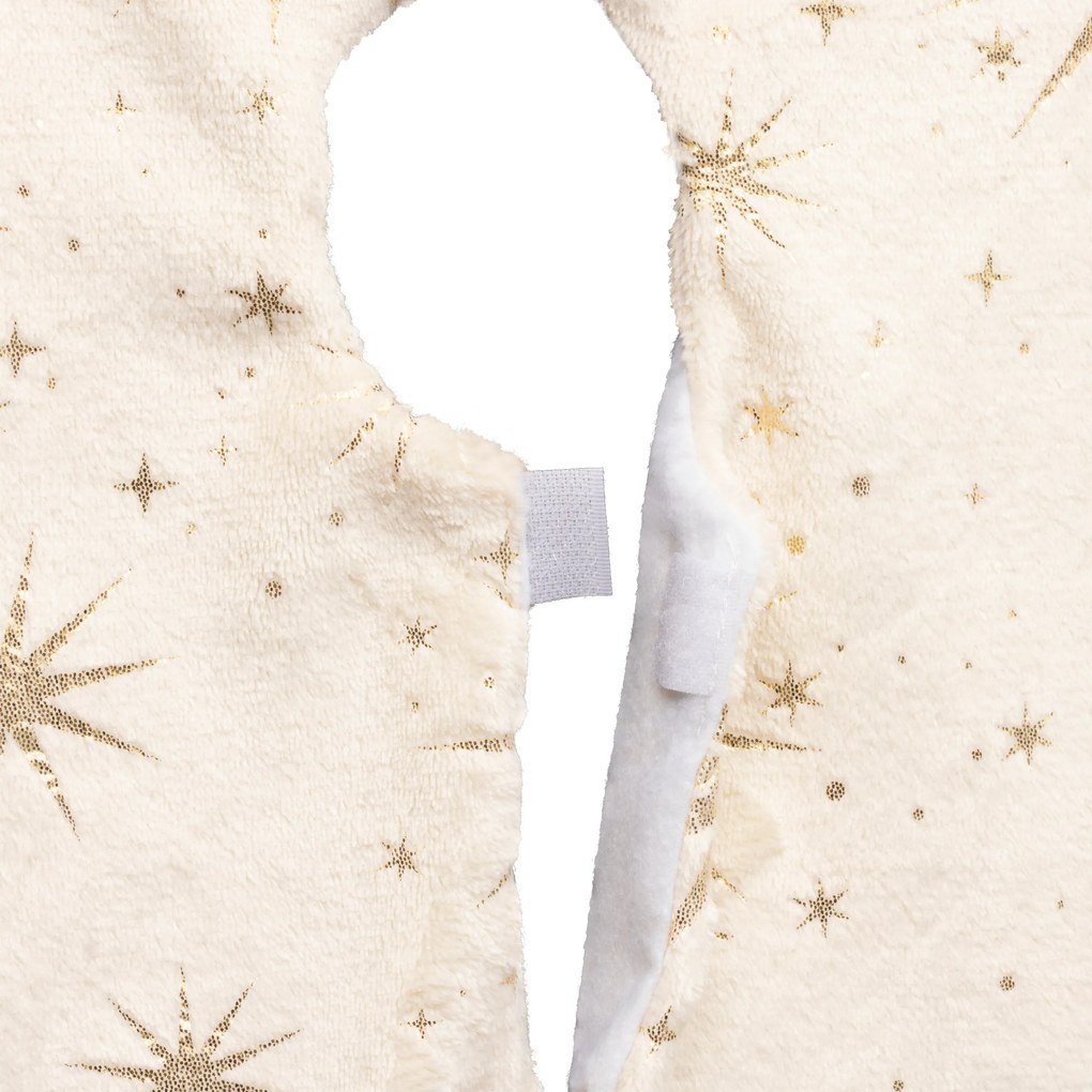 Ozdobny dywanik pod choinkę, złote gwiazdki, Ø 90 cm