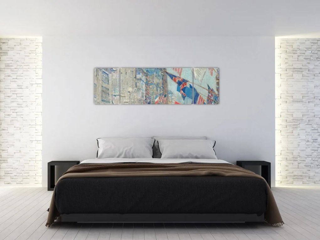 Obraz - Childe Hassam, Allies day, reprodukcje (170x50 cm)