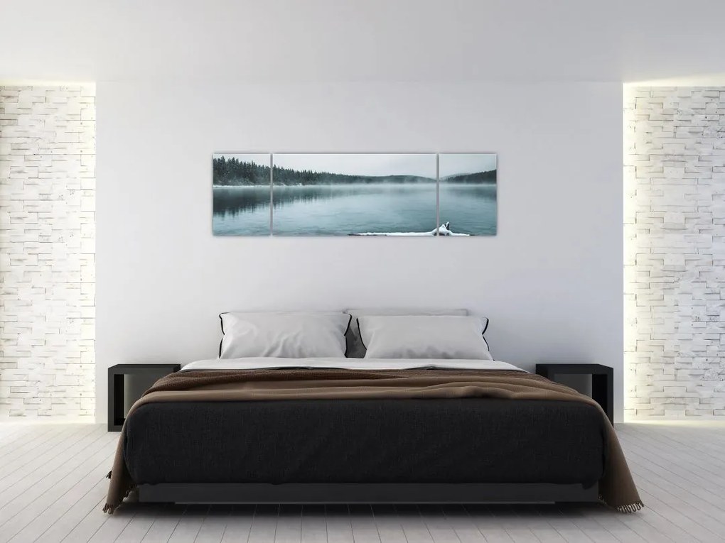Obraz - lodowe nordyckie jezioro (170x50 cm)