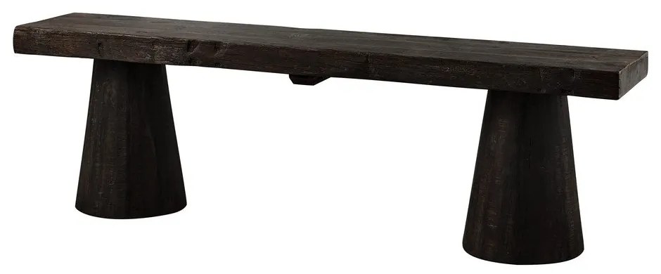 Ciemnobrązowa ławka Clyde – WOOOD