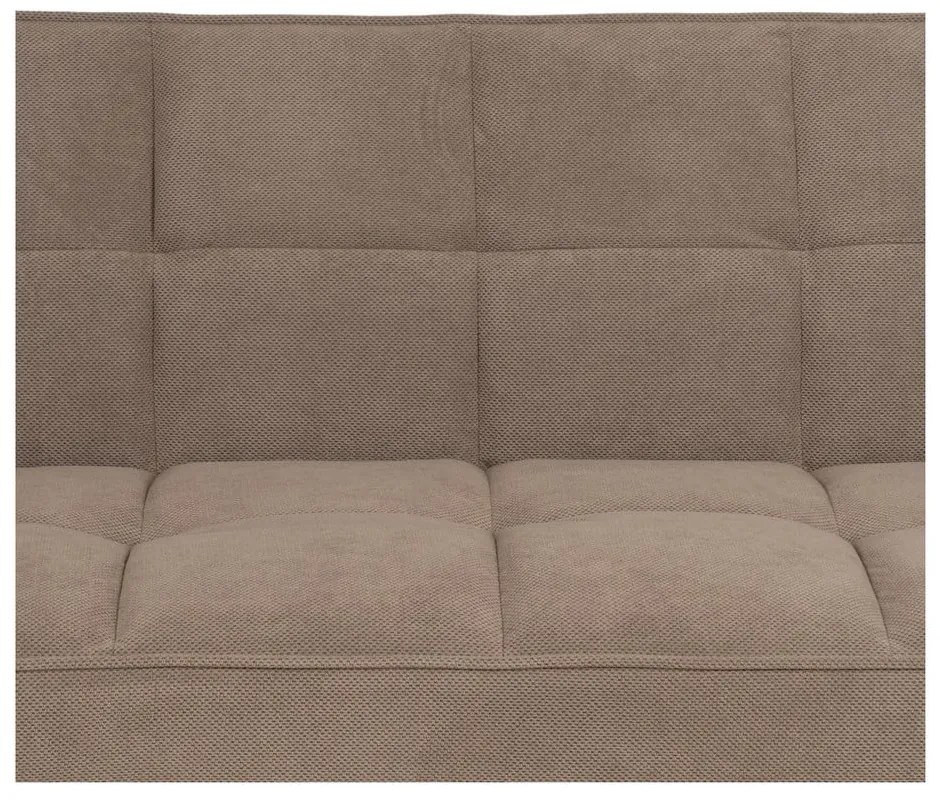 Beżowa rozkładana sofa z tkaniny szenilowej 175 cm – Ixia
