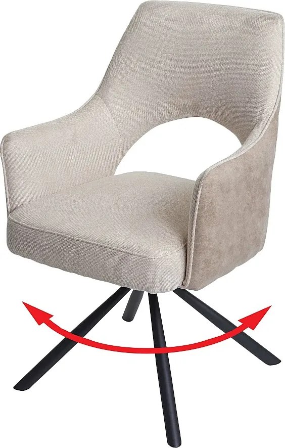 Krzesło do jadalni MCW-K3,  kremowy