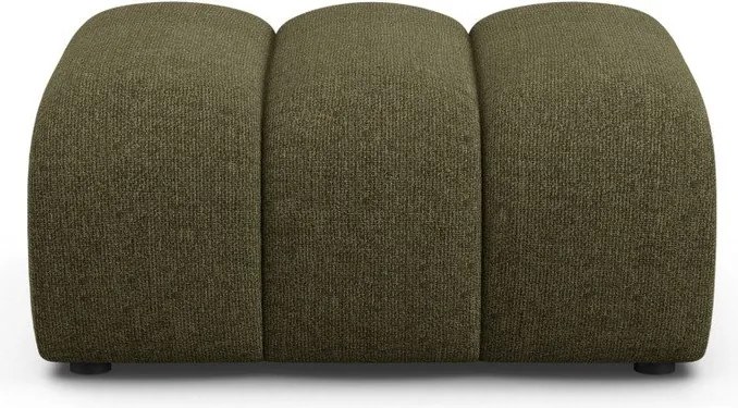 Zielony podnóżek z tkaniny szenilowej Lupine – Micadoni