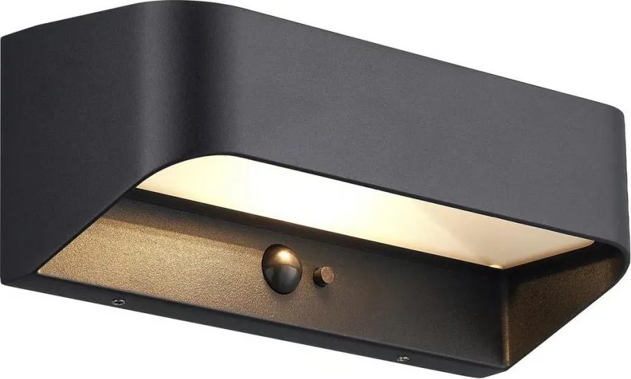 Nordlux - Lampa solarna LED z czujnikiem MARCELLIO LED/5W/5V IP54 czarna