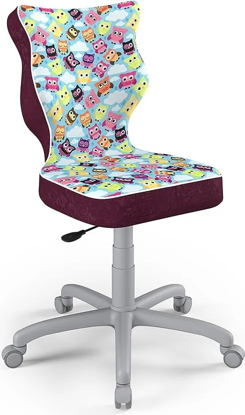 Ergonomiczne krzesło dla młodzieży Petit Grey rozmiar 6 (159-188 cm) wzory