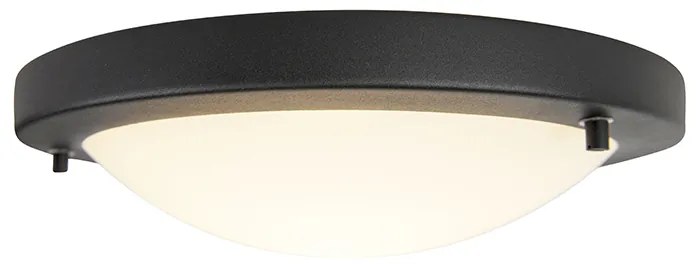 Zewnetrzna Nowoczesne oświetlenie natynkowe czarne 31 cm IP44 - Yuma Nowoczesny Oswietlenie zewnetrzne