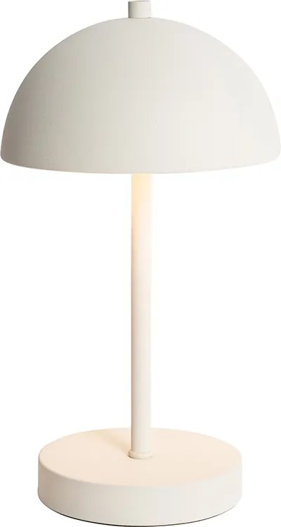 Zestaw 2 lamp stołowych zewnętrznych Grzyb biały ładowalne - Keira