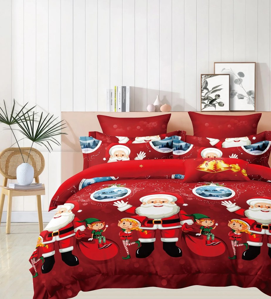 PrzytulneMieszkanie.pl PrzytulneMieszkanie.pl Pościel z mikrofibry SANTALAND czerwona Rozmiar pościeli: 70 x 80 cm | 140 x 200 cm