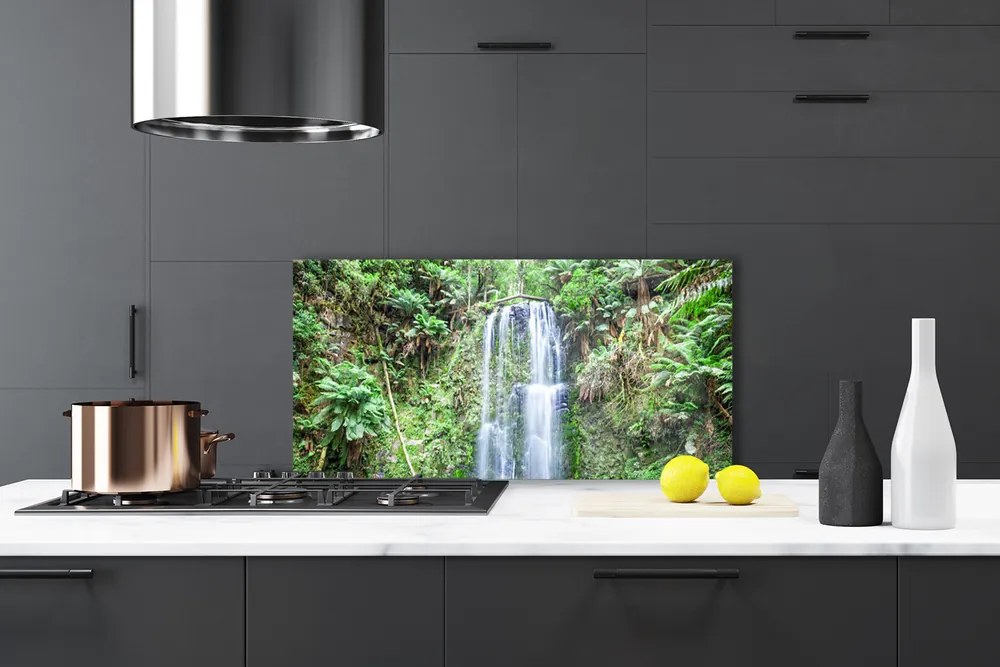 Szkło Ozdobne do Kuchni Wodospad w Objęciach Natury