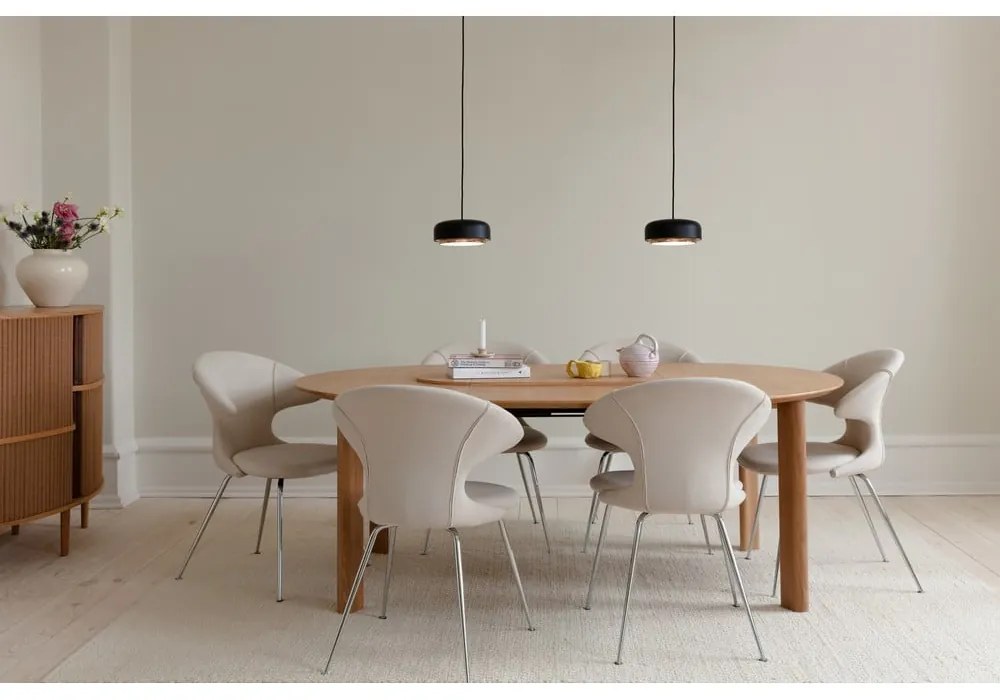 Czarna lampa wisząca LED z metalowym kloszem ø 22 cm Hazel mini – UMAGE