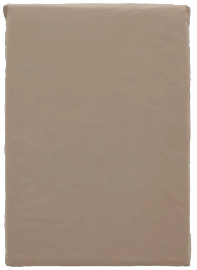 Brązowa pościel dwuosobowa z perkalu bawełnianego 200x220 cm Crisp – Södahl