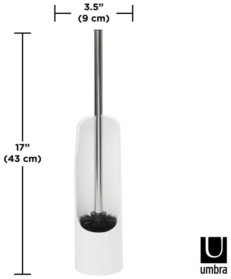 Biała plastikowa szczotka do WC Touch – Umbra
