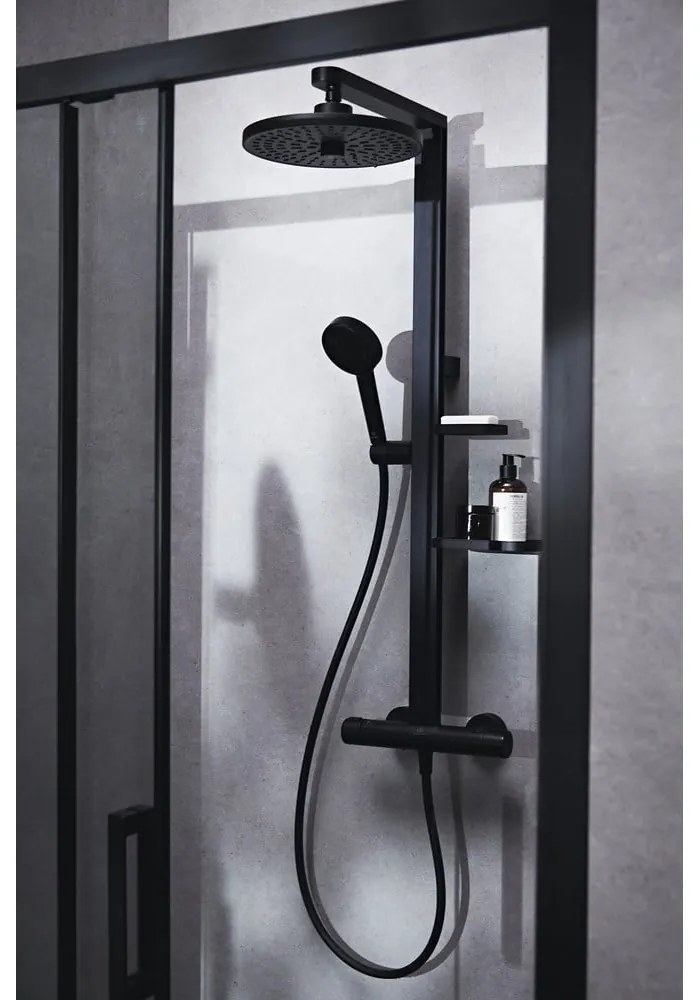 Metalowy zestaw prysznicowy w kolorze matowej czerni 111 cm ALU+ – Ideal Standard