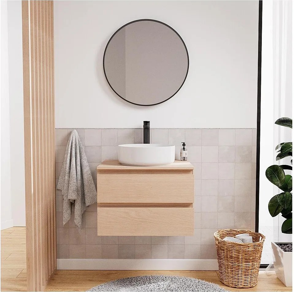 Zestaw SORRENTO pod umywalkę 60 cm + umywalka + bateria + lustro