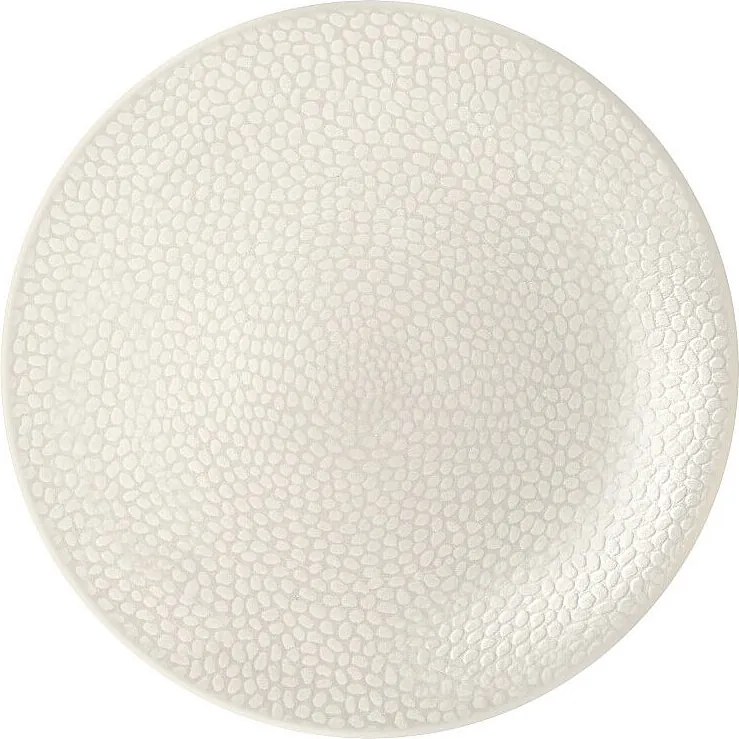 Zestaw 6 Talerzy deserowych Stone Kremowy 20 cm - Nowoczesna Kolekcja z Kolorowej Glinki przez Médard de Noblat