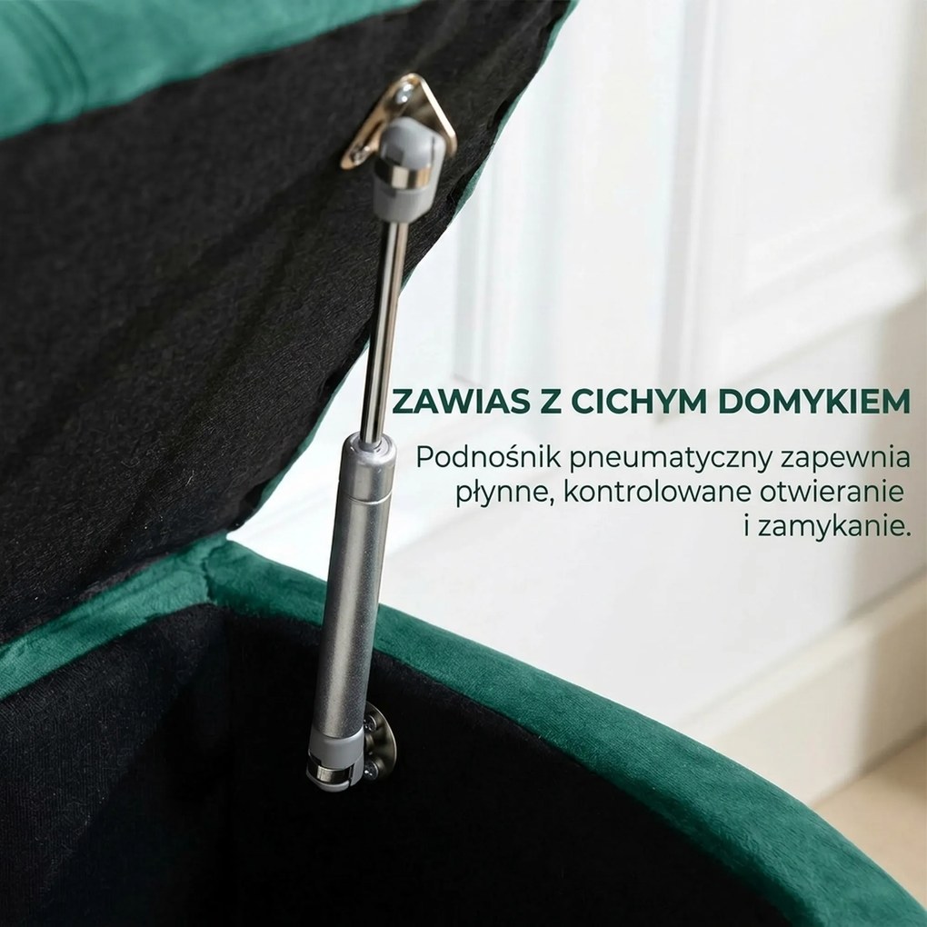 HOMCOM stołek do przedpokoju z miejscem do przechowywania wyściełany aksamitny schowek na buty ławka niebieska | Aosom PL