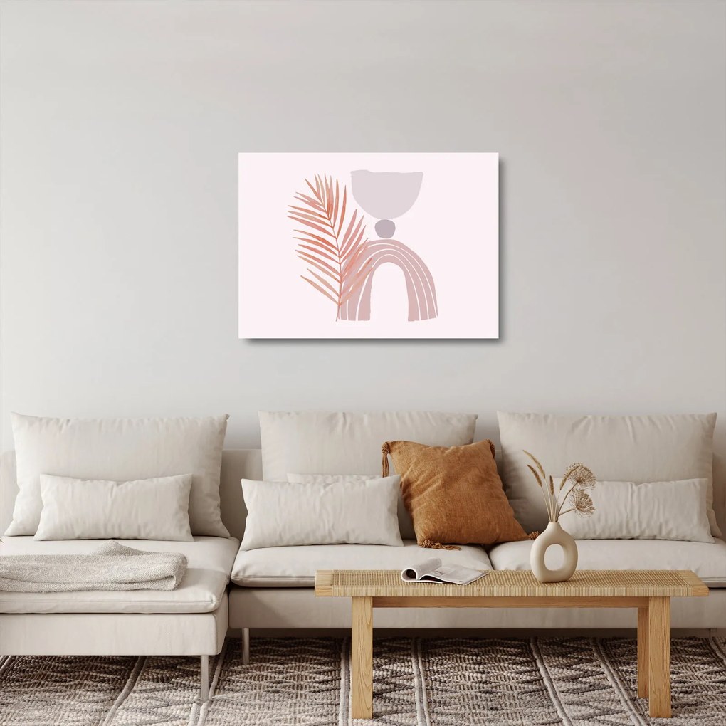 Obraz na szkle - Fioletowy minimalizm N⁰1 (70x50 cm)