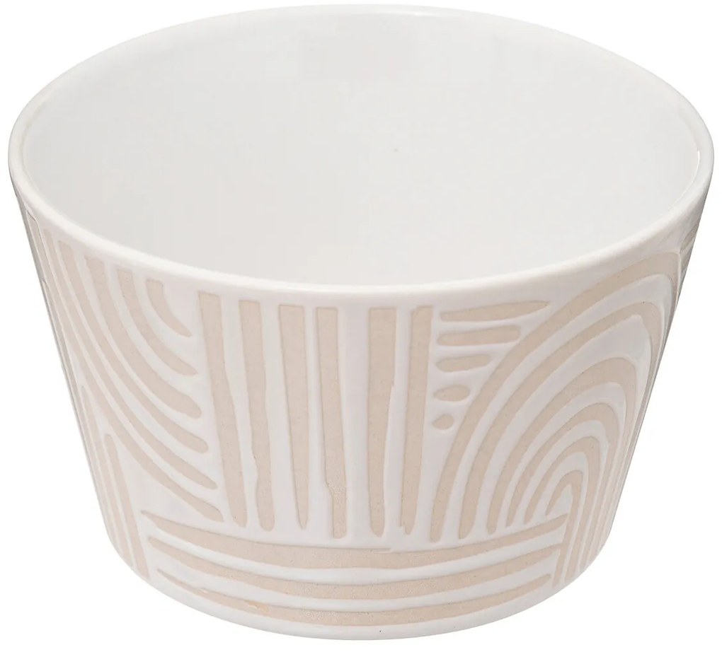 Miska ceramiczna z geometrycznym wzorem SOLEYA, 570 ml