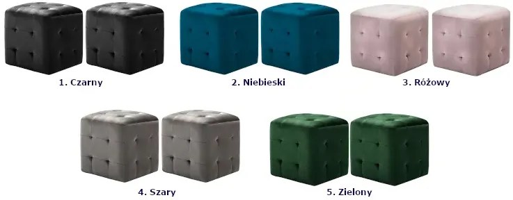Zestaw dwóch różowych puf wypoczynkowych - Futori 4X