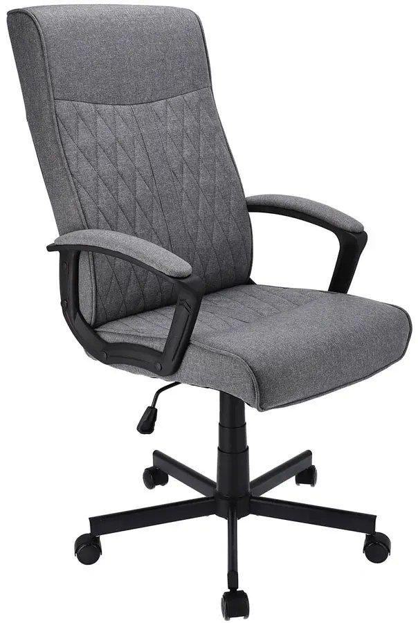 Szary regulowany fotel obrotowy T1-A77