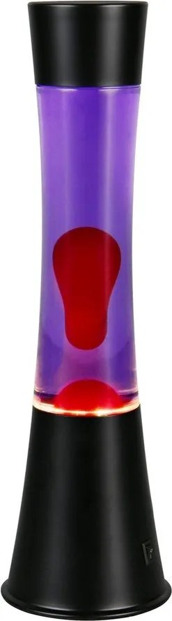 Czarna lampa lawa LED (wysokość 39,5 cm) Etna – Reality