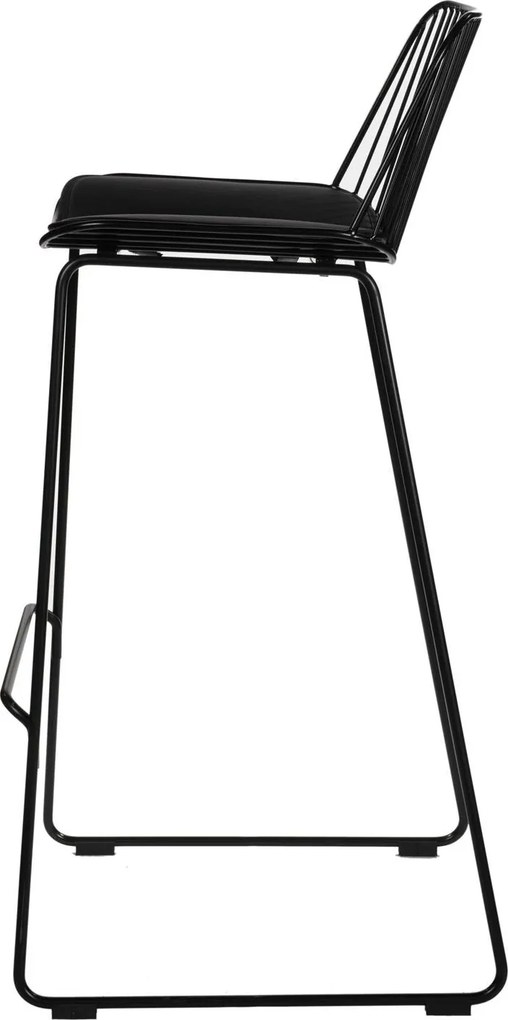 Wysokie krzesło barowe z metalu Dill High