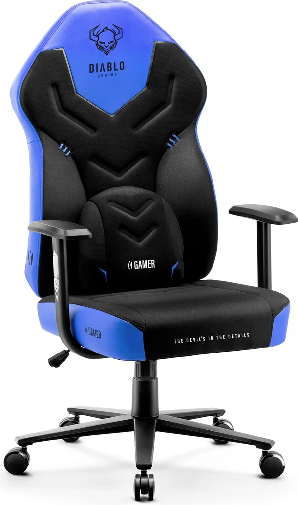 Fotel gamingowy Diablo X-Gamer 2.0 Normal Size, Cool Water