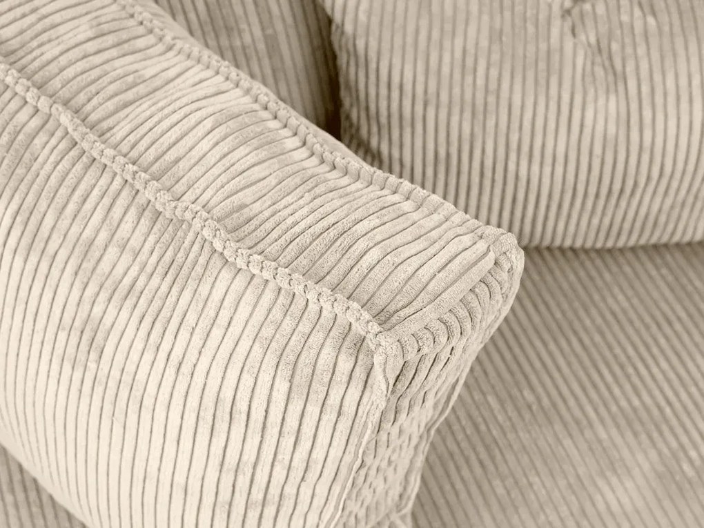 Rozkładana narożna sofa SMART COSARO kremowa, dwustronna + 2 poduszki GRATIS