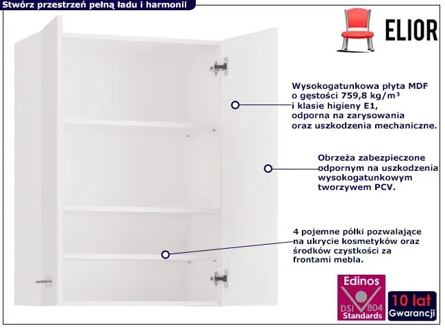 Łazienkowa Szafka Biały Ścienna Mat L7-M46