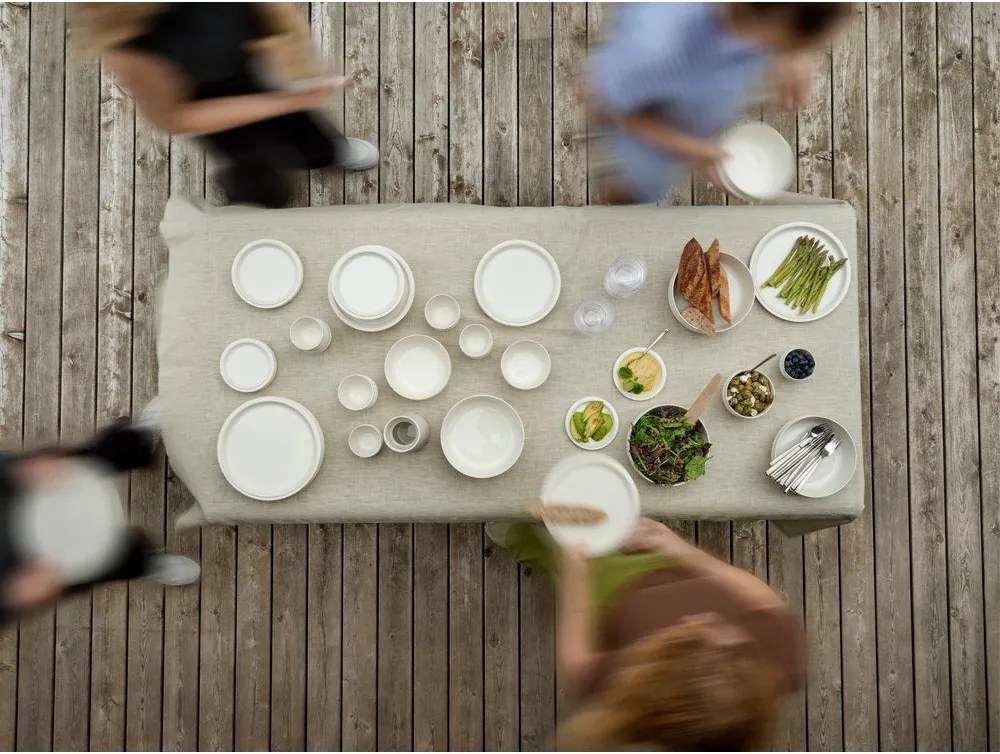 Kremowa porcelanowa miska na zupę 600 ml Eau – Zone