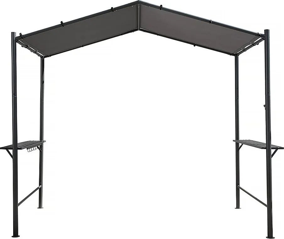 Pergola Altana na Grill - Ochrona przed promieniowaniem UV i rdzą - 277 x 149 cm - Elegancki Antracyt