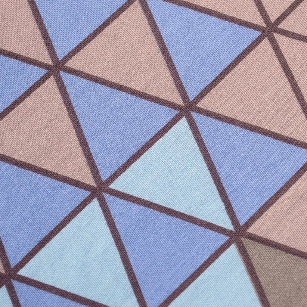 Pościel satynowa Matex Trójkąty, 140 x 200 cm, 70x 90 cm