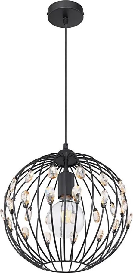 Globo 16029H - Lampa wisząca na lince HANAKO 1xE27/60W/230V o średnicy 30 cm