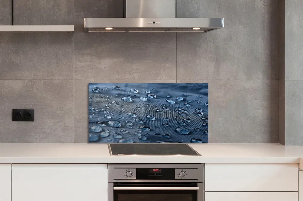 Szklany Panel Mikroświat Kropli Wody