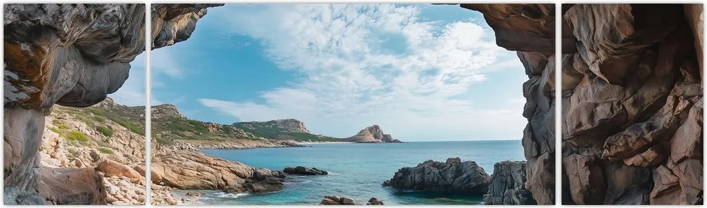 Obraz - Jaskinia przy morzu (170x50 cm)