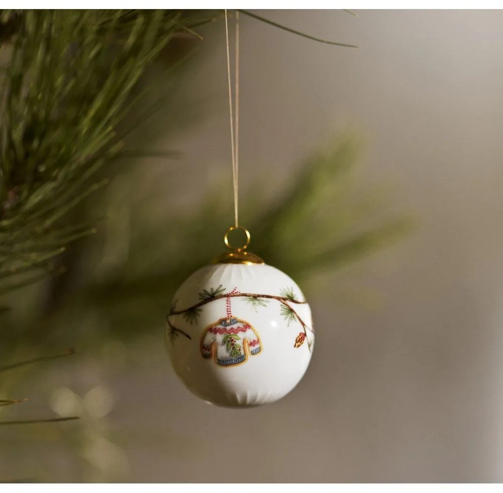 Porcelanowa bombka ø 6 cm Hammershøi Christmas Bauble 2025 – Kähler Design