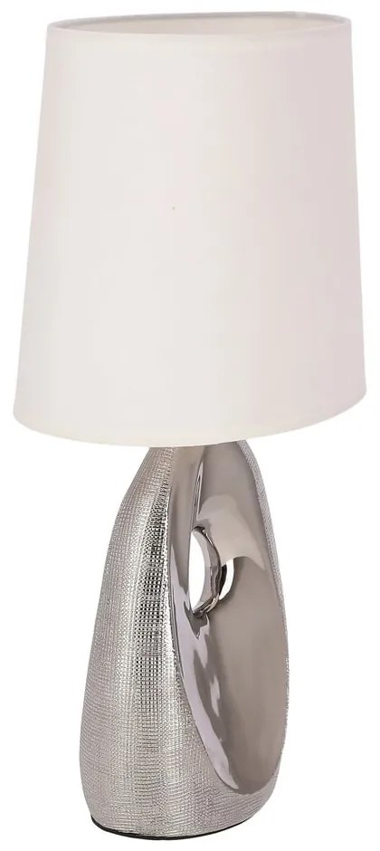 Lampa stołowa z tekstylnym kloszem (wysokość 43 cm) Hierro – Candellux Lighting