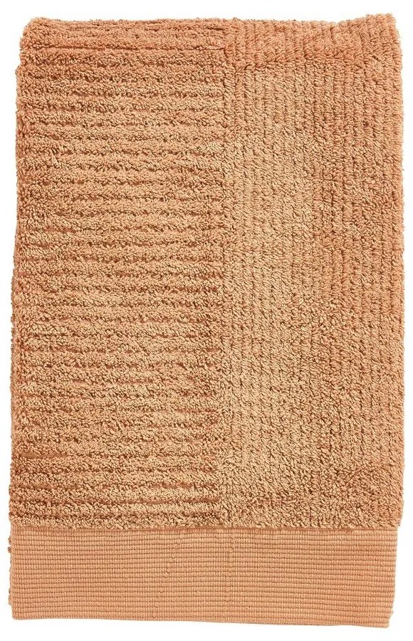 Żółty bawełniany ręcznik kąpielowy frotte 70x140 cm Classic – Zone