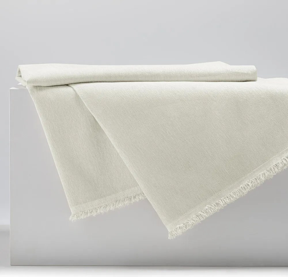 Kremowa narzuta z szenilu 220x240 cm Talo – Filumi