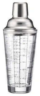 Westmark 3-częściowy shaker do koktajli SAM, szkło/stal nierdzewna, 400 ml