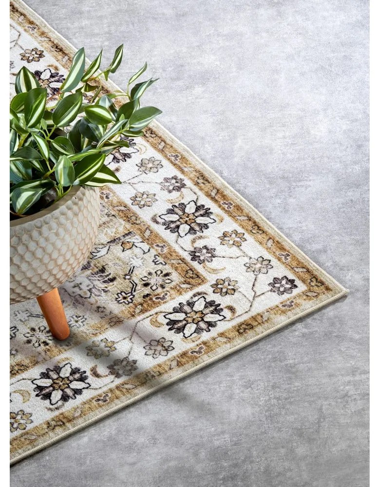 Beżowy dywan 200x290 cm Saveh Cream Gold – Elle Decoration