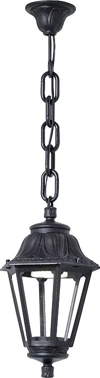 Lampa sufitowa INDURA mini 6 w stylu klasycznym - wys. 69 cm - E27 42W - ?ywica - IP55 - czarna